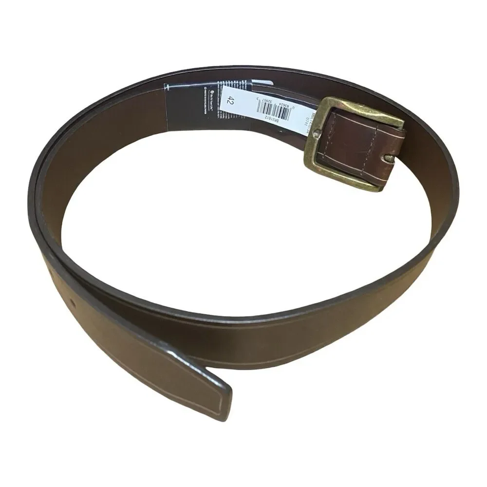 Wrangler Brown Genuine Leather Belt - Size 42 NWT BR51612